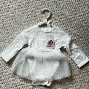 NWT - Olivia Rose Tulle Dress Bodysuit.  Size 3-6 months.